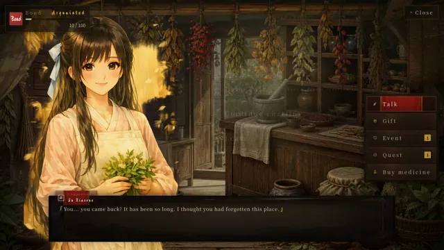 Bond dialogue with Su Xiaoxue (talk / gift / event)
